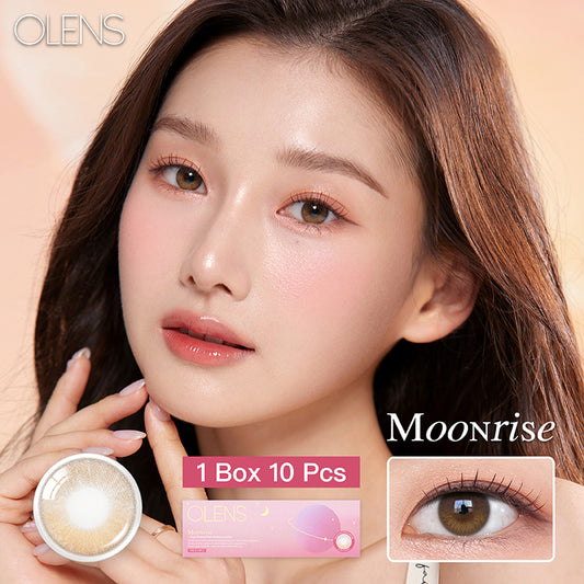 Olens日拋 1盒10片盒裝Moonris Mauve Brown
