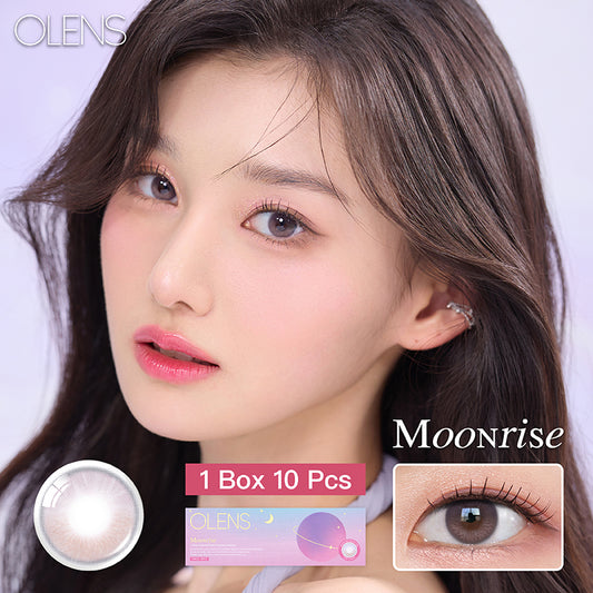 Olens日拋 1盒10片盒裝Moonris Mauve Pink