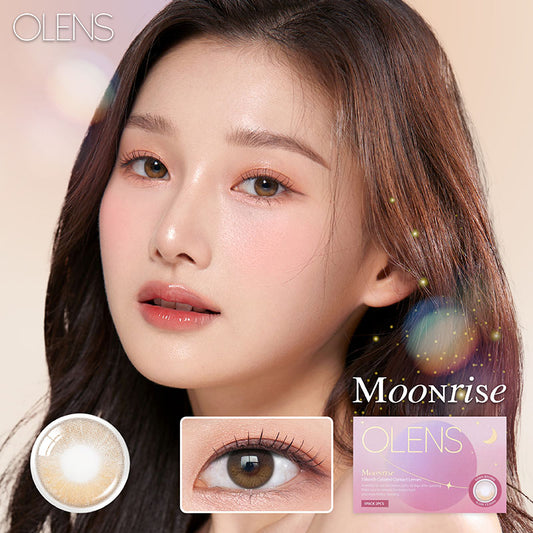 Olens月拋 1盒2片盒裝Moonrise Fawn Brown