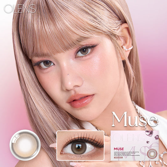 Olens月拋 1盒2片盒裝 Muse Shine Brown