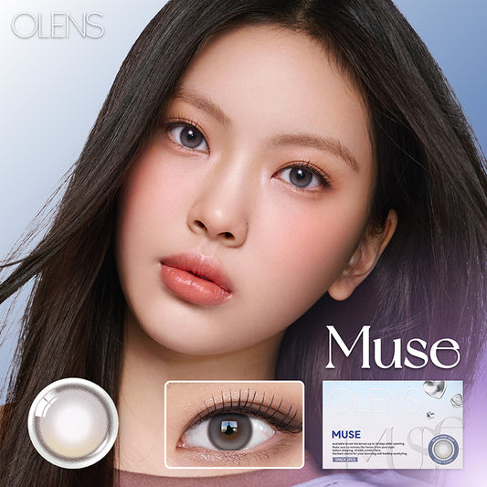 Olens月拋 1盒2片盒裝 Muse Shine Gray