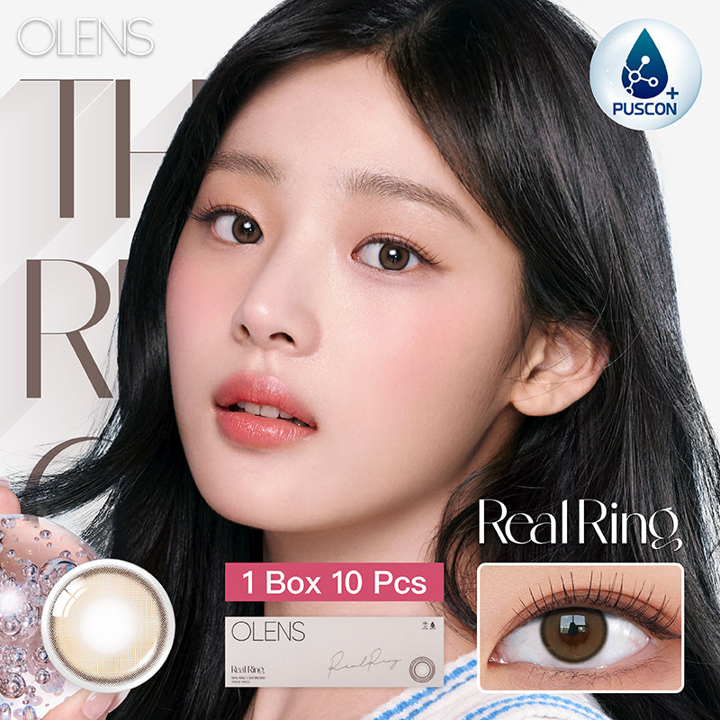 Olens日拋 1盒10片盒裝Real Ring Brown