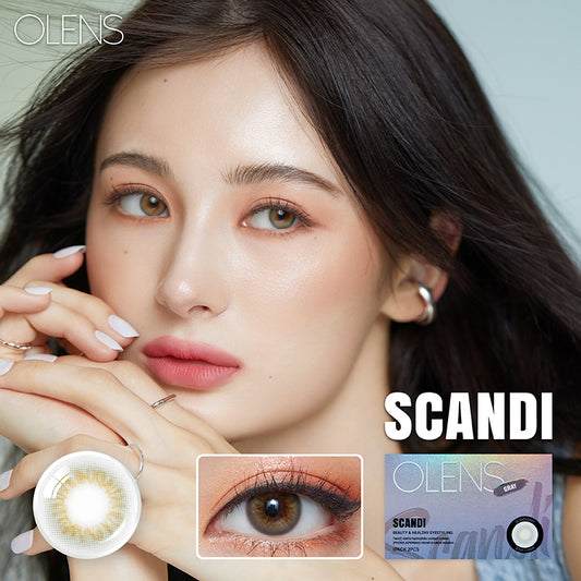 Olens月拋 1盒2片盒裝Scandi Gray