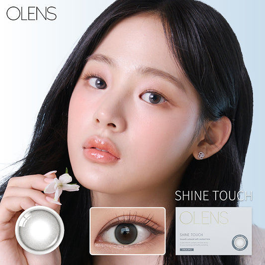 Olens月拋 1盒2片盒裝Shine Touch Milky Gray