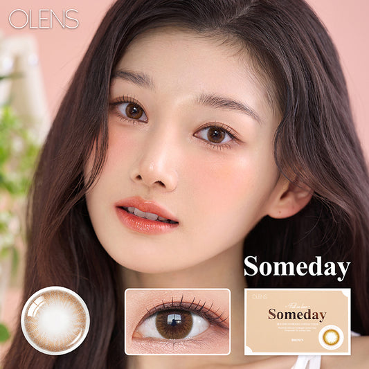 Olens月拋 1盒2片盒裝Someday Brown
