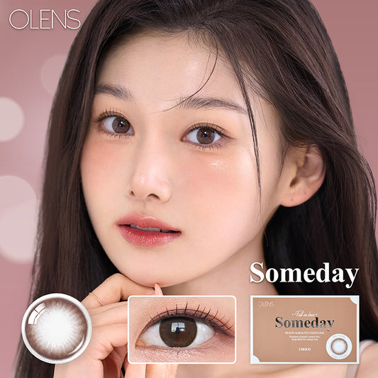 Olens月拋 1盒2片盒裝Someday Choco