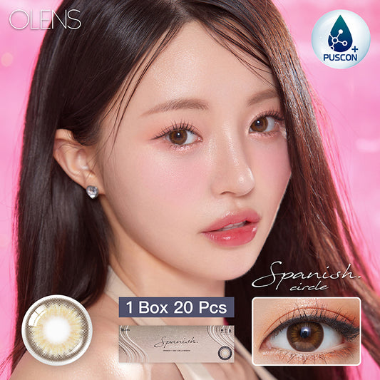 Olens日拋 1盒20片盒裝Sanish Circle Brown