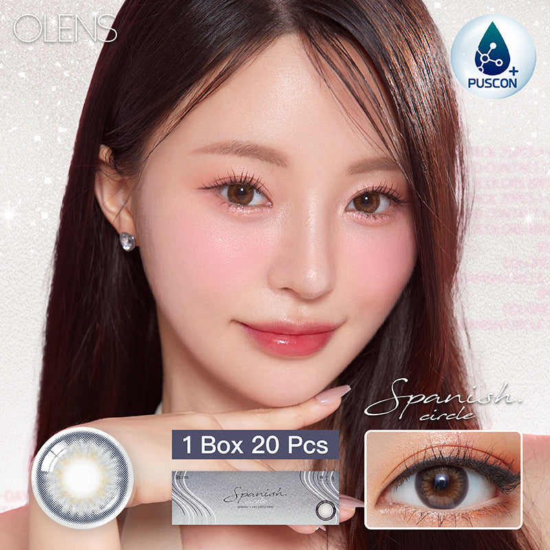 Olens日拋 1盒20片盒裝Sanish Circle Gray