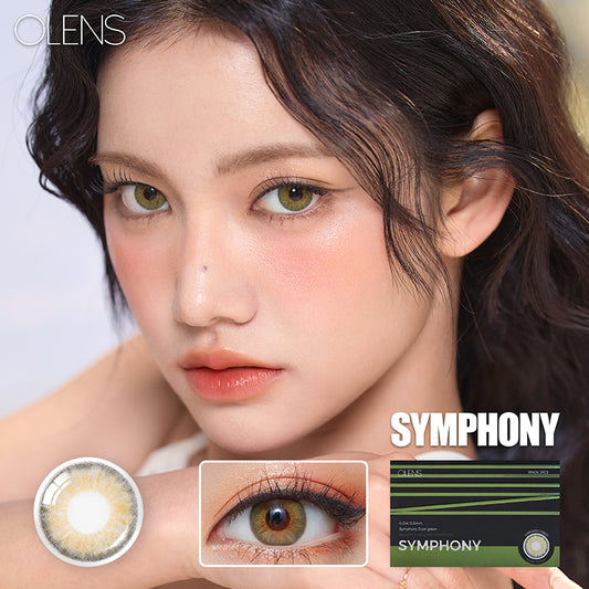 Olens月拋 1盒2片盒裝Symphony Green