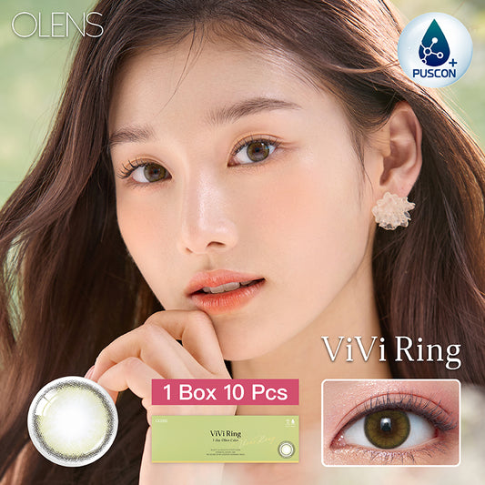 Olens日拋 1盒10片盒裝Vivi Ring Green