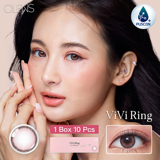 Olens日拋 1盒10片盒裝Vivi Ring Pink