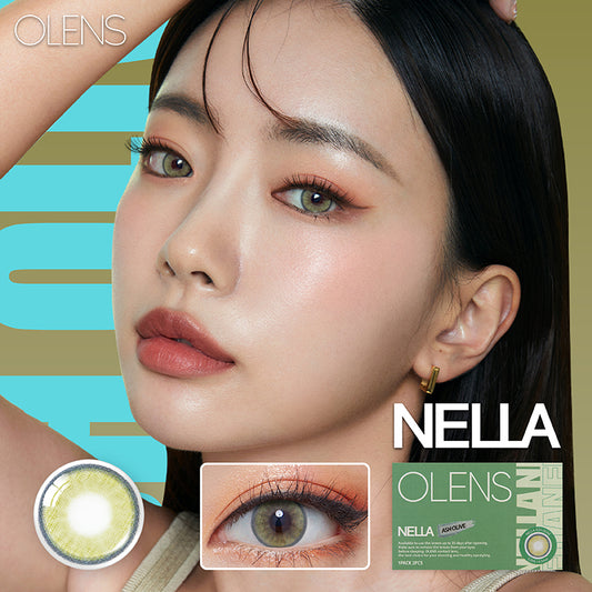 Olens月拋 1盒2片盒裝Nella Ash Olive