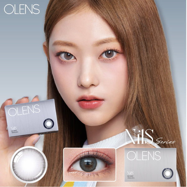Olens月拋 1盒2片盒裝Nils Gray