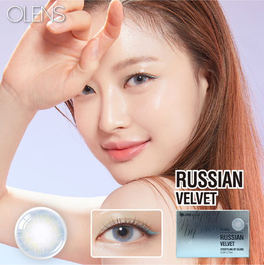 Olens月拋 1盒2片盒裝Russian Velvet Blue