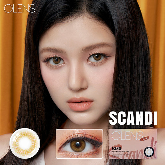 Olens月拋 1盒2片盒裝Scandi Hazel