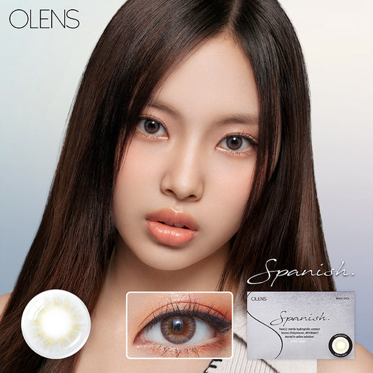Olens月拋 1盒2片盒裝Spanish Circle Gray