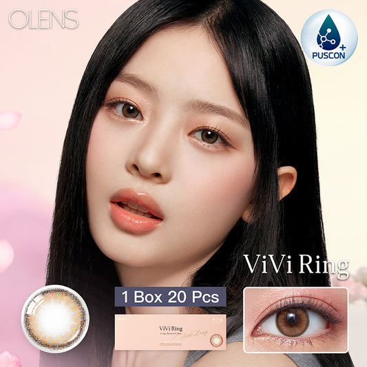 Olens日拋 1盒20片盒裝Vivi Ring Brown