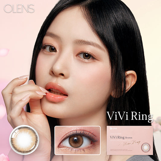 Olens月拋 1盒2片盒裝Vivi Ring Brown