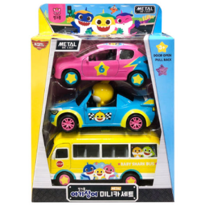 Babyshark MiniCar Set 3pcs
