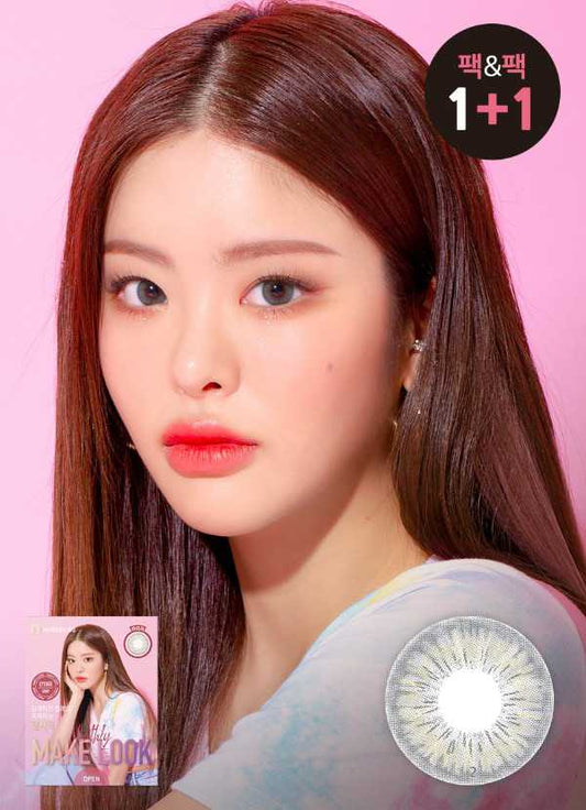 LENSME月拋 1盒2片盒MAKELOOK EYEGEE GRAY
