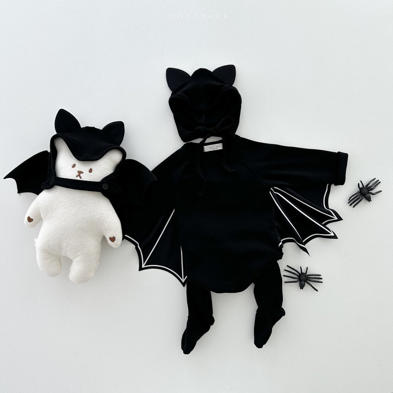 25秋🍁oottbebe |halloween 蝙蝠包屁衣連褲套裝