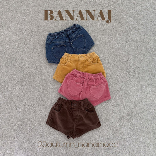 韓國童裝 25秋｜BananaJ  25313 shorts
