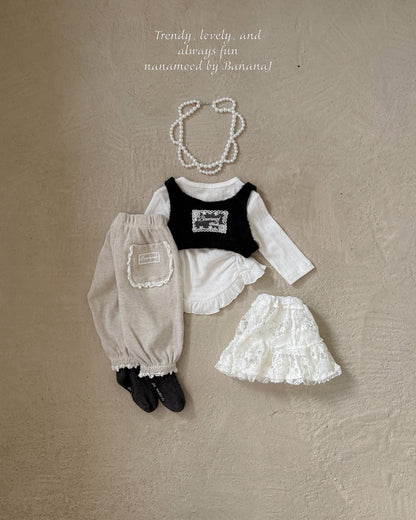 韓國童裝 25秋｜BananaJ  25346 baby vest