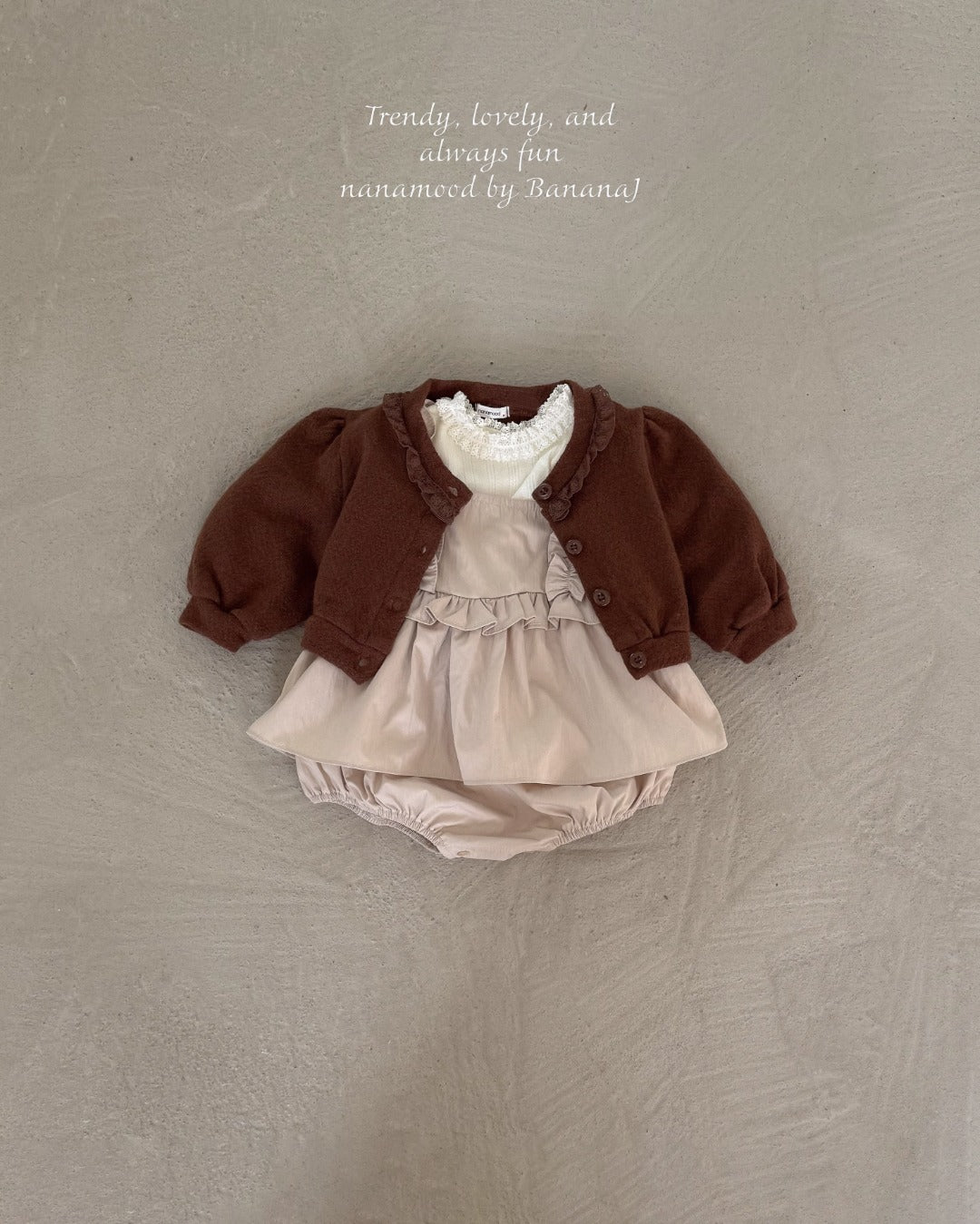 韓國童裝 25秋｜BananaJ  25353 baby bodysuit