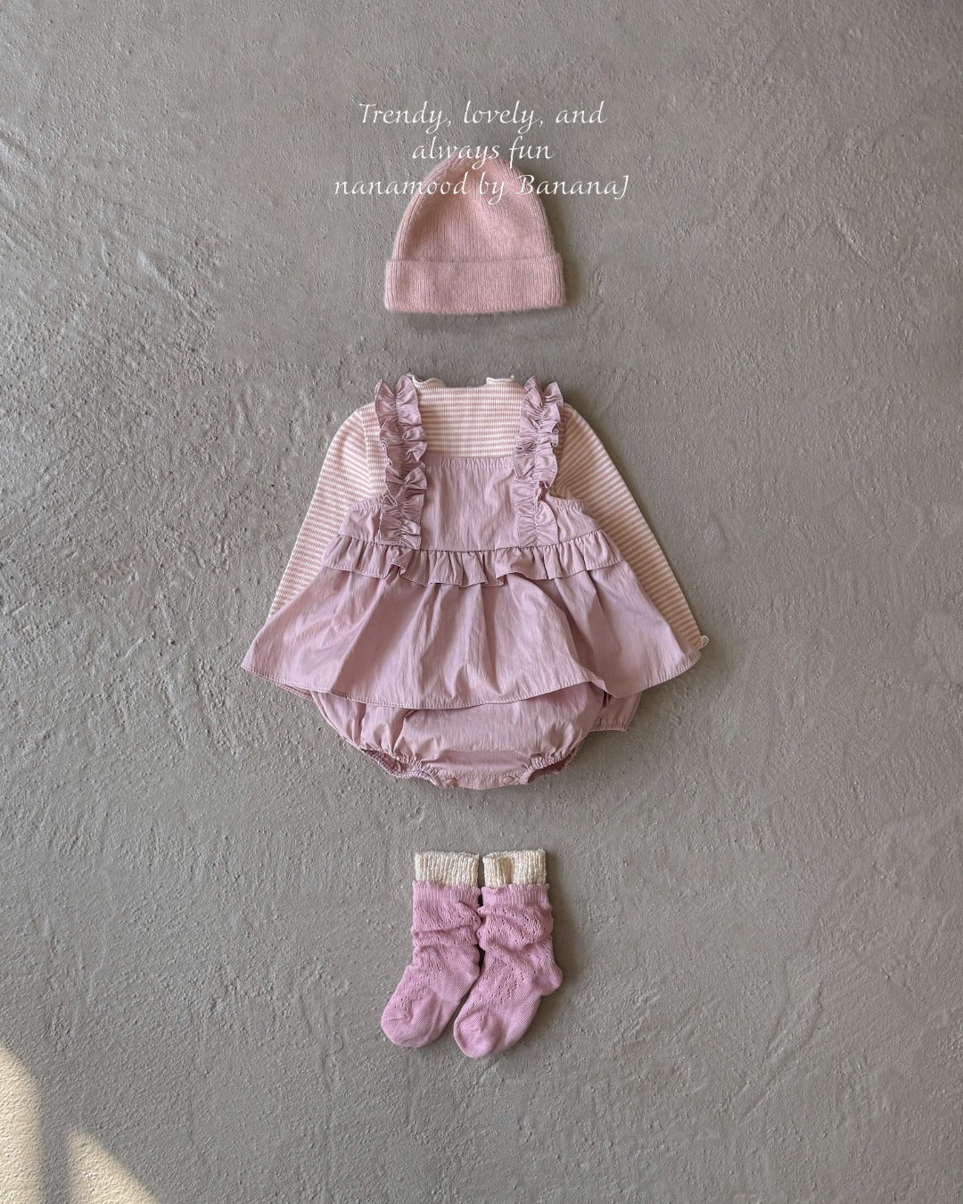 韓國童裝 25秋｜BananaJ  25353 baby bodysuit