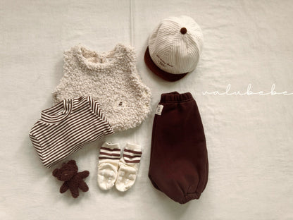 韓國童裝 25冬｜valubebe 25507 waistcoat