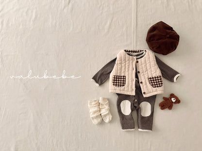 韓國童裝 25冬｜valubebe 25514 waistcoat